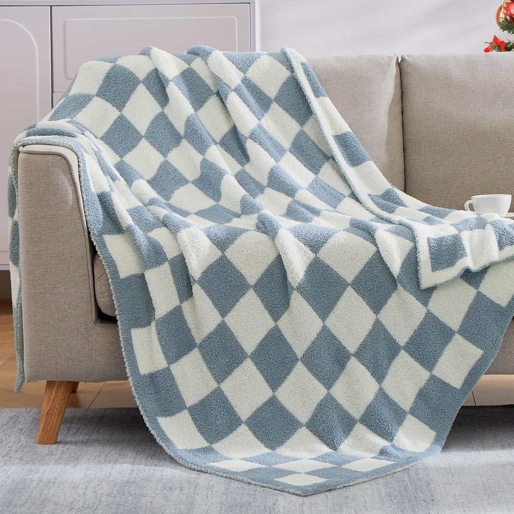 Amberspace Checkered Knit Throw
