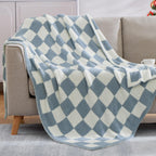 Amberspace Checkered Knit Throw