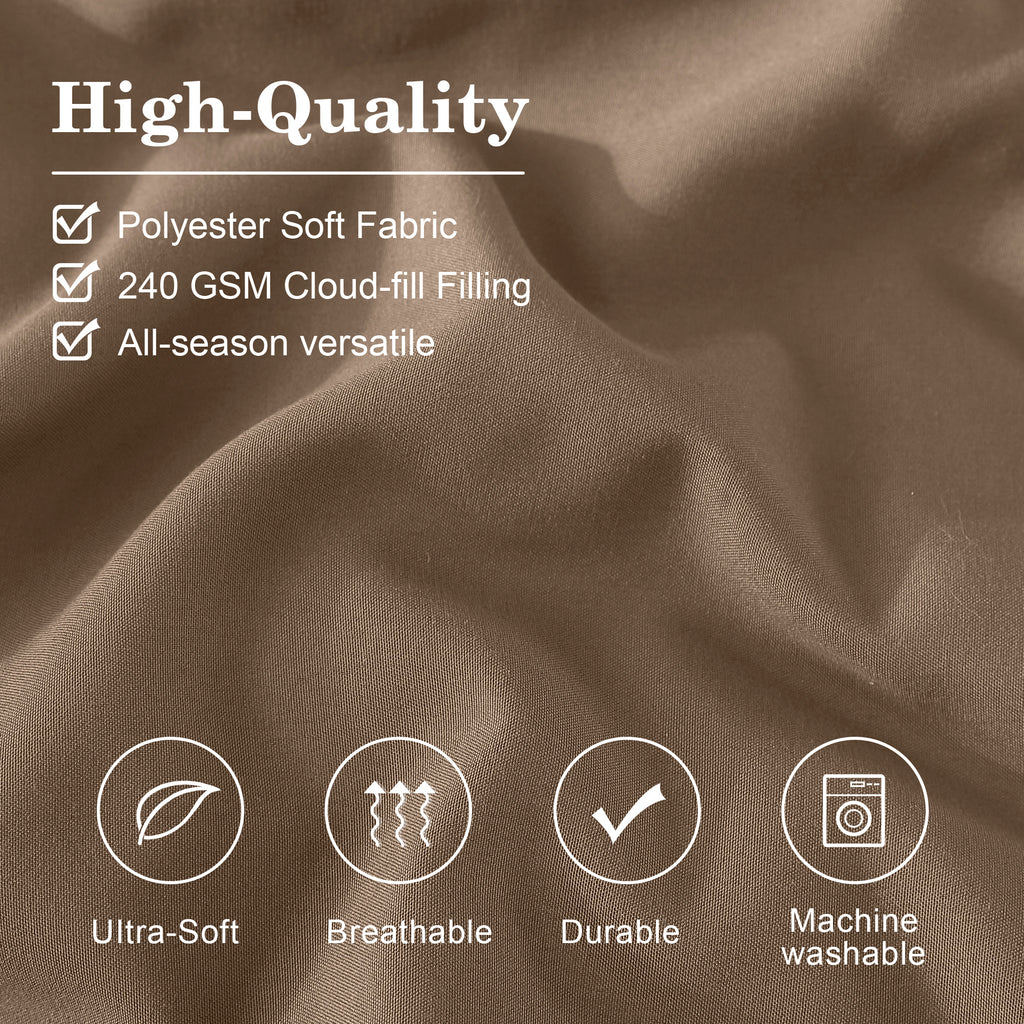 Amberspace 7-Piece Bed in a Bag Comforter Set with Sheets