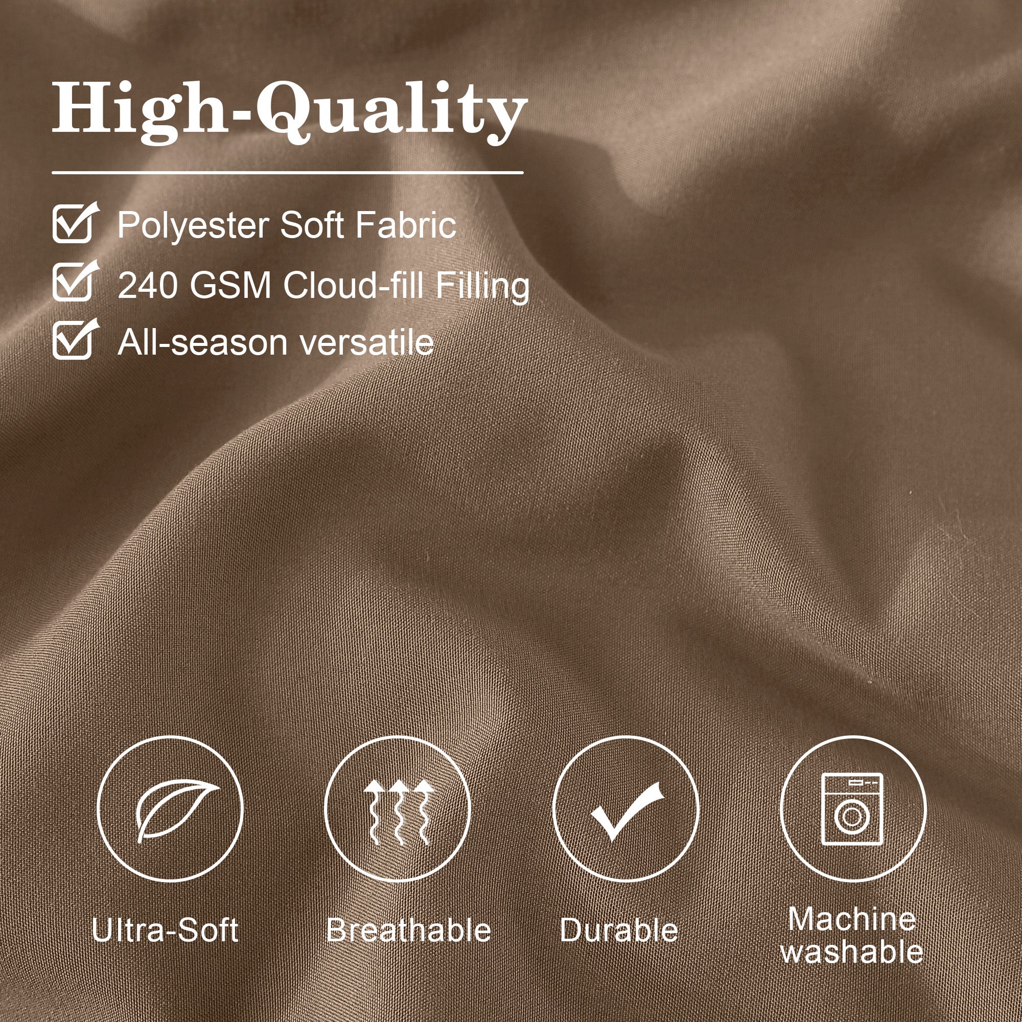 Amberspace 7-Piece Bed in a Bag Comforter Set with Sheets