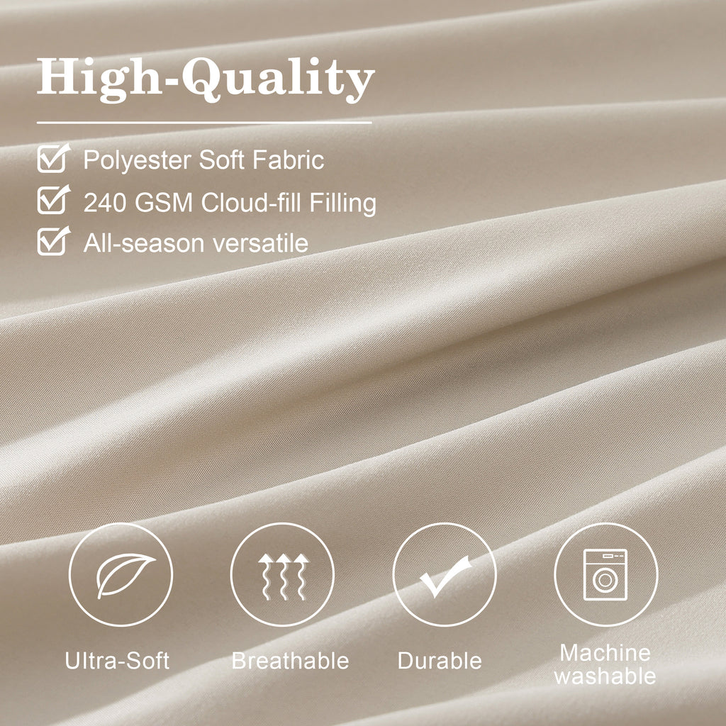 Amberspace 7-Piece Bed in a Bag Comforter Set with Sheets