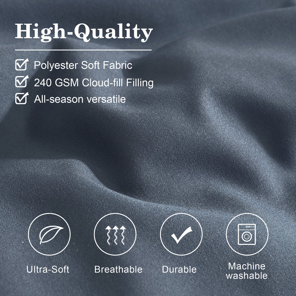 Amberspace 7-Piece Bed in a Bag Comforter Set with Sheets