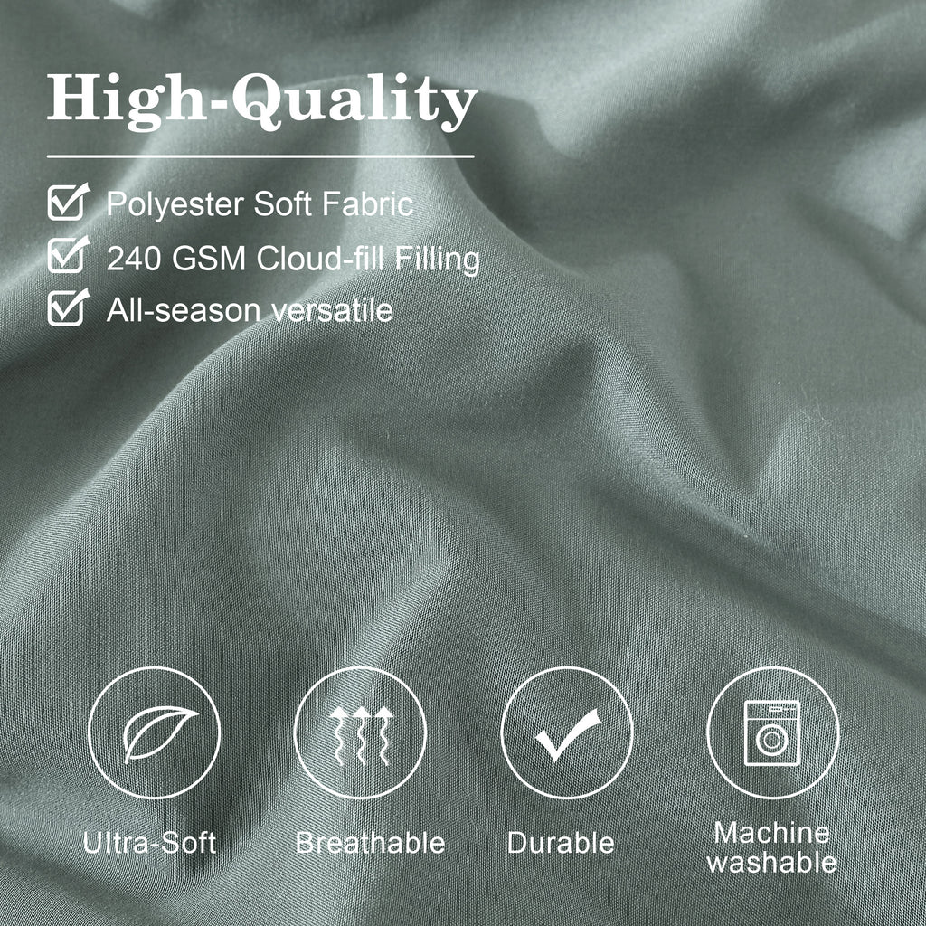 Amberspace 7-Piece Bed in a Bag Comforter Set with Sheets