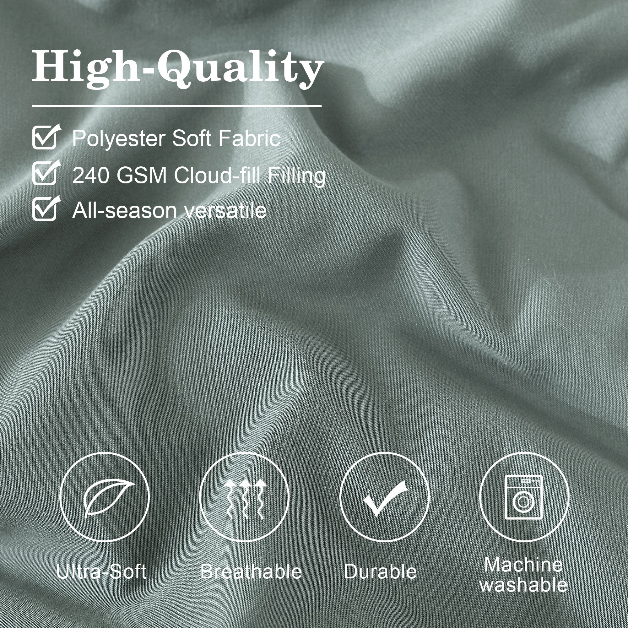 Amberspace 7-Piece Bed in a Bag Comforter Set with Sheets