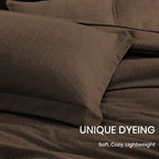 Amberspace Cationic Dyeing 7-piece Bed in a Bag Comforter Set with Sheets