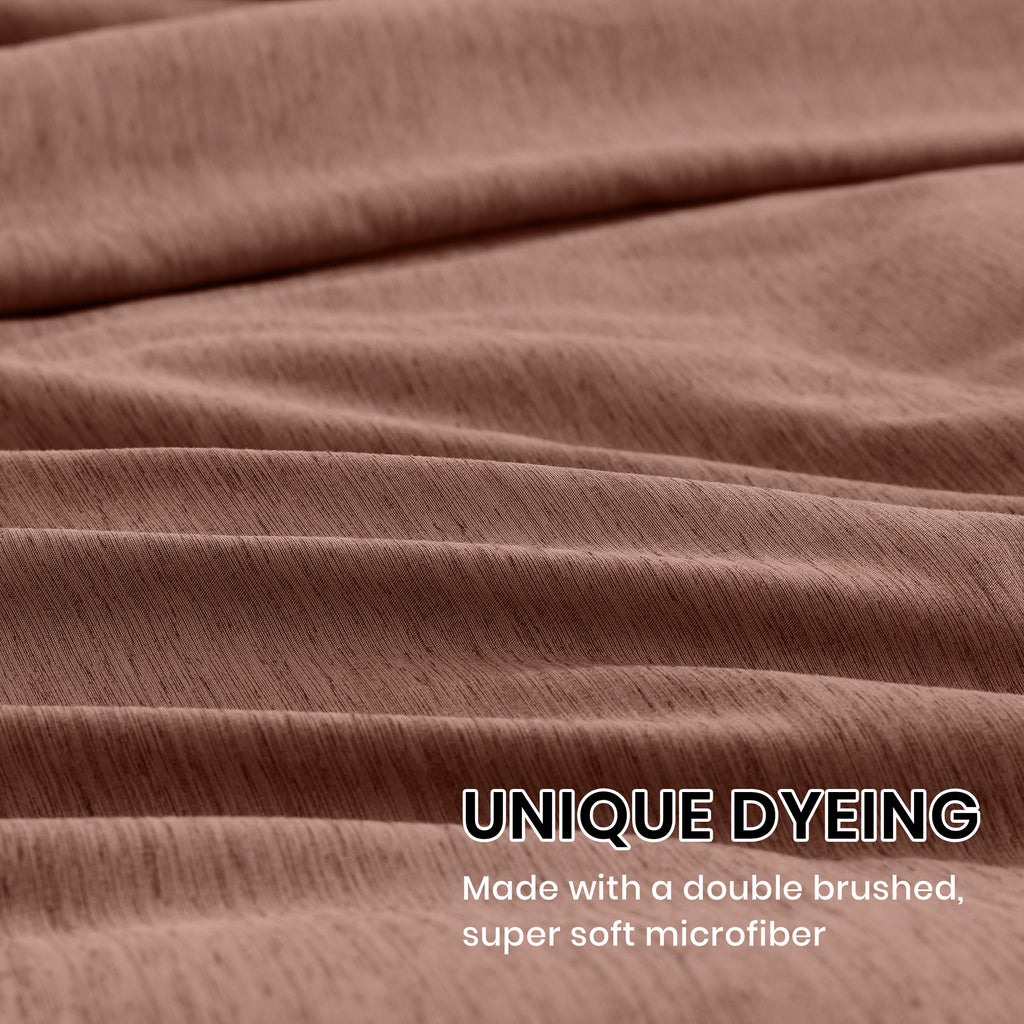Amberspace Cationic Dyeing 7-piece Bed in a Bag Comforter Set with Sheets