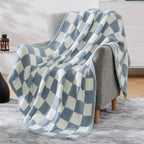 Amberspace Checkered Knit Throw