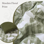 Amberspace Botanical Flowers Design 7-piece Bed in a Bag Comforter Set with Sheets