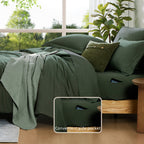 Amberspace Prewashed fabric 7-piece Bed in a Bag Comforter Set with Sheets