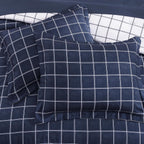 Amberspace Plaid Design Bed in a Bag Comforter Set with Sheets