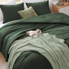 Amberspace Prewashed fabric 2/3-piece Bed in a Bag Comforter Set with Sheets