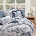 Amberspace Botanical Flowers Design 7-piece Bed in a Bag Comforter Set with Sheets
