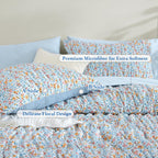 Amberspace Puff 7-piece Bed in a Bag Comforter Set with Sheets