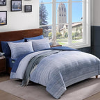 Amberspace Plaid Design Bed in a Bag Comforter Set with Sheets
