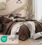Amberspace Cationic Dyeing 7-piece Bed in a Bag Comforter Set with Sheets