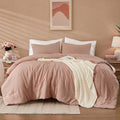 Amberspace Prewashed fabric 2/3-piece Bed in a Bag Comforter Set with Sheets