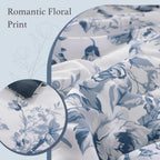 Amberspace Botanical Flowers Design 7-piece Bed in a Bag Comforter Set with Sheets