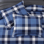 Amberspace Plaid Design Bed in a Bag Comforter Set with Sheets