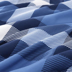 Amberspace Plaid Design Bed in a Bag Comforter Set with Sheets