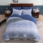Amberspace Plaid Design Bed in a Bag Comforter Set with Sheets