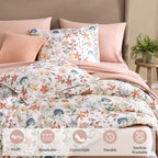 Amberspace Floral 7-piece Bed in a Bag Set with Sheets