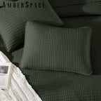 Amberspace Lightweight 2/3-Piece Bed in a Bag Quilt Set with Pillow Shams