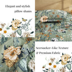 Amberspace Floral 7-piece Bed in a Bag Set with Sheets