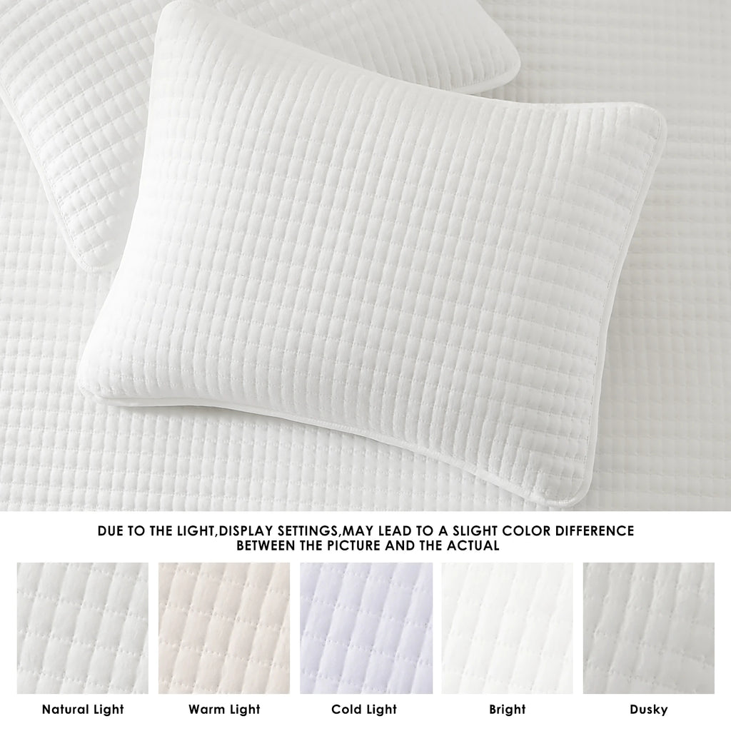 Amberspace Lightweight 2/3-Piece Bed in a Bag Quilt Set with Pillow Shams