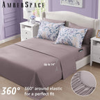 Amberspace Floral 7-piece Bed in a Bag Set with Sheets